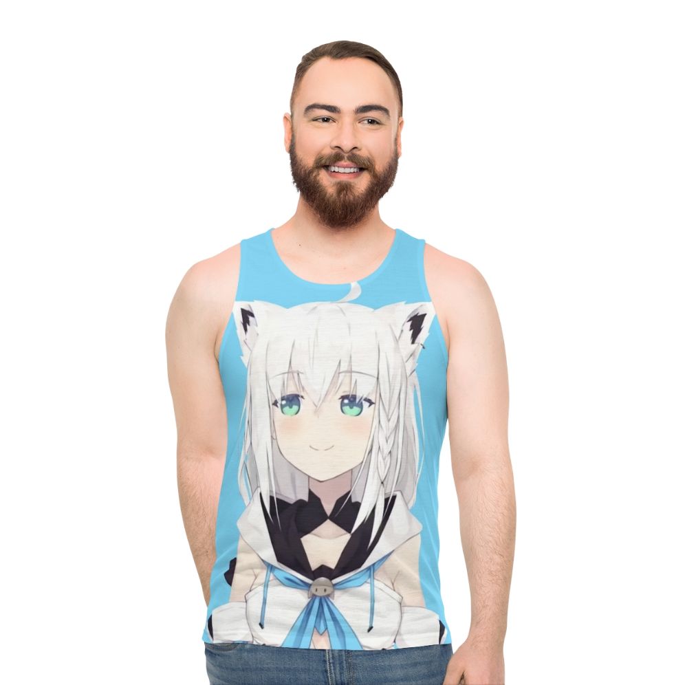 Shirakami Fubuki Hololive Virtual Youtuber Unisex Tank Top - men