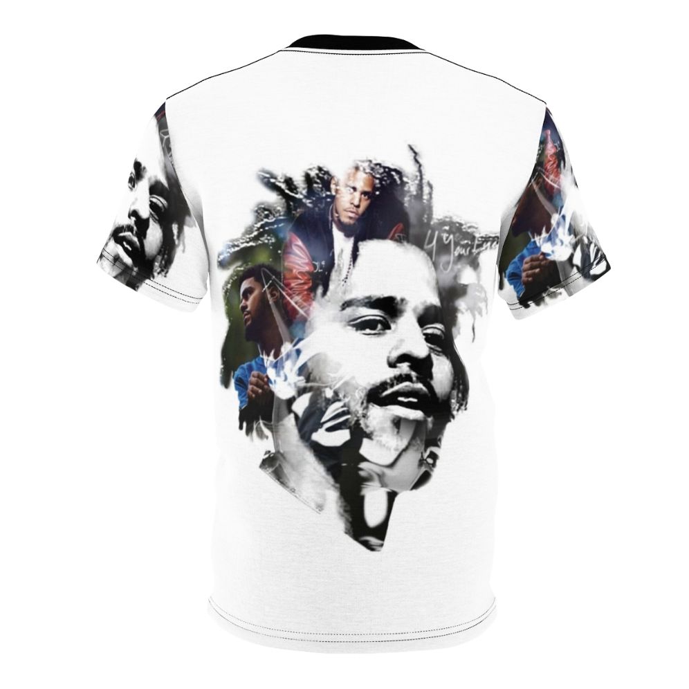 Stylish J-Cole Inspired Hip-Hop T-Shirt - Back