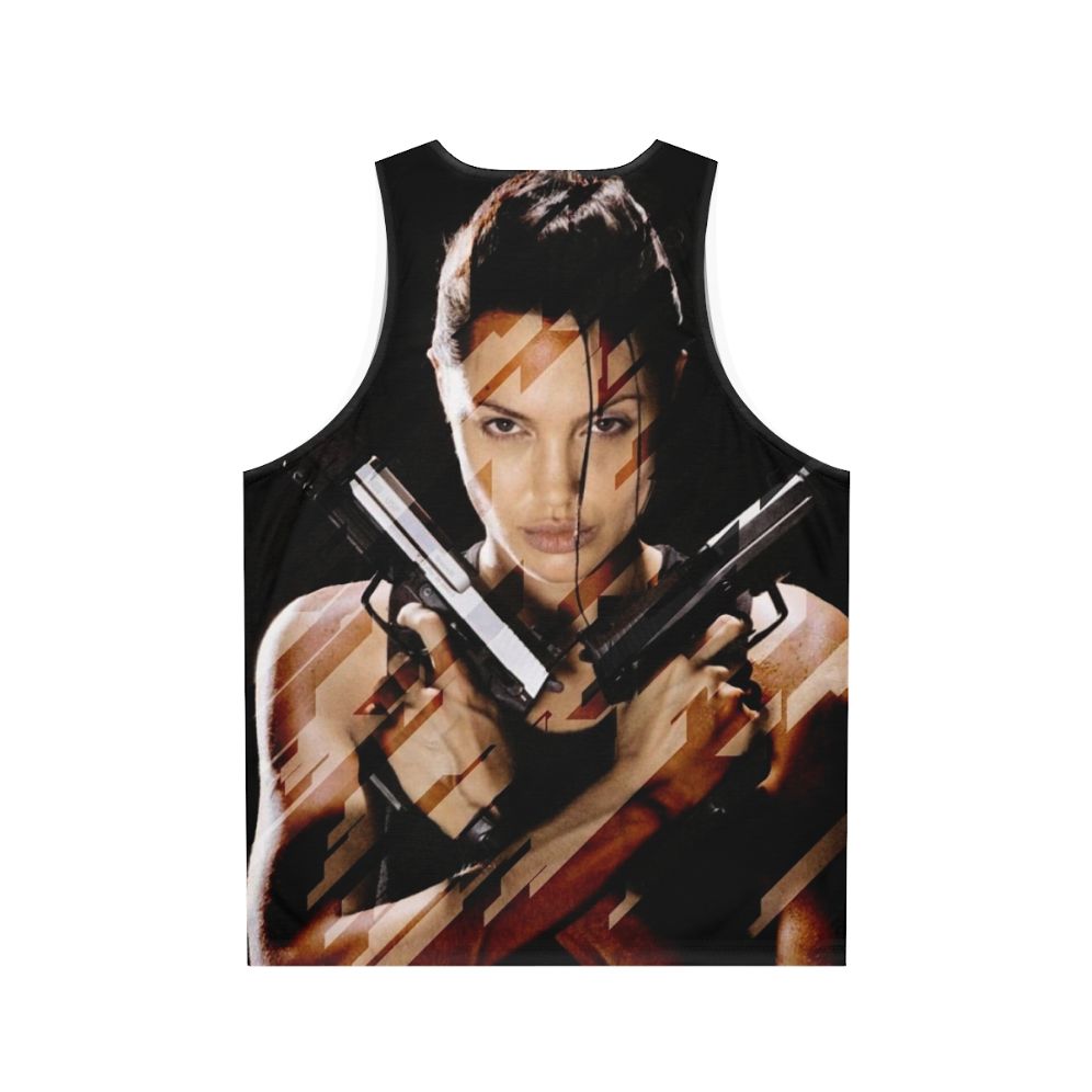 Lara Croft Tomb Raider Angelina Jolie Unisex Adventure Tank Top - Back