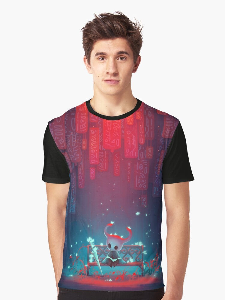 Hollow Knight video game logo and character graphic design on a t-shirt - Men