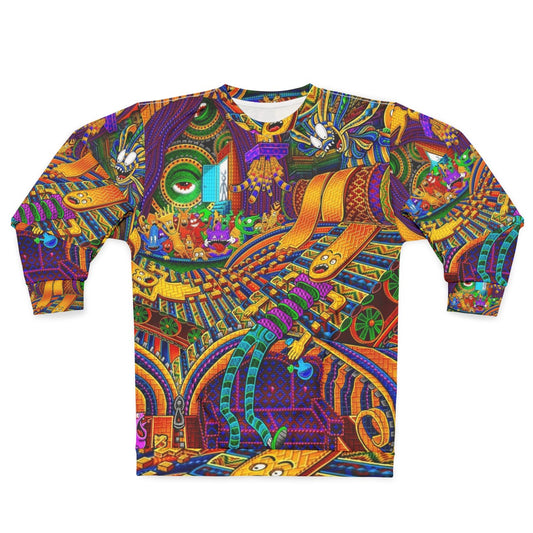 Consciousness sweatshirt with psychedelic and spiritual design