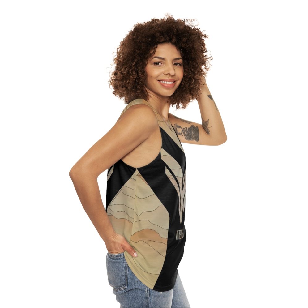 Dune Atreides unisex tank top featuring fan art design - women side