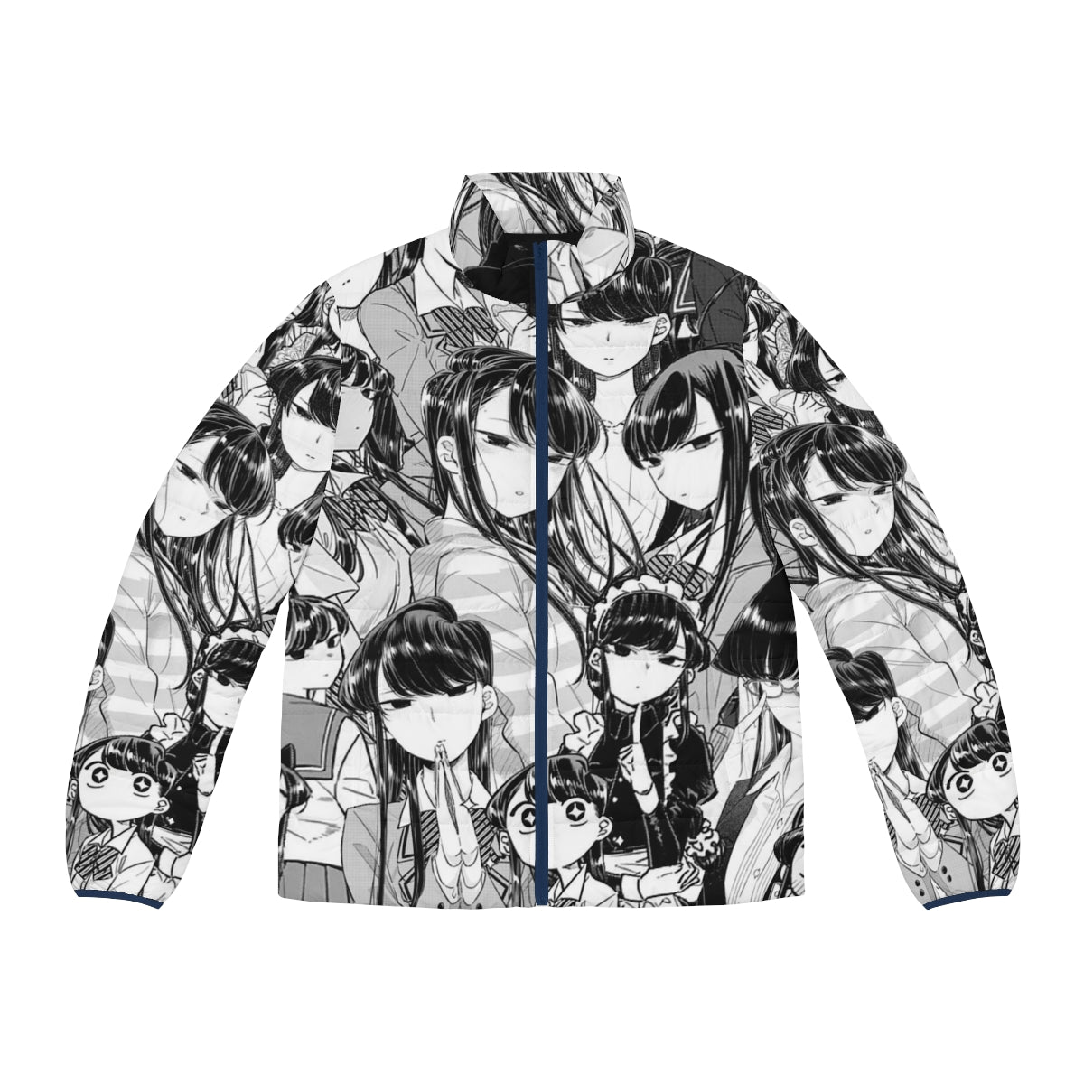 Komi The Silent Goddess Puffer Jacket, an anime and manga inspired stylish winter jacket