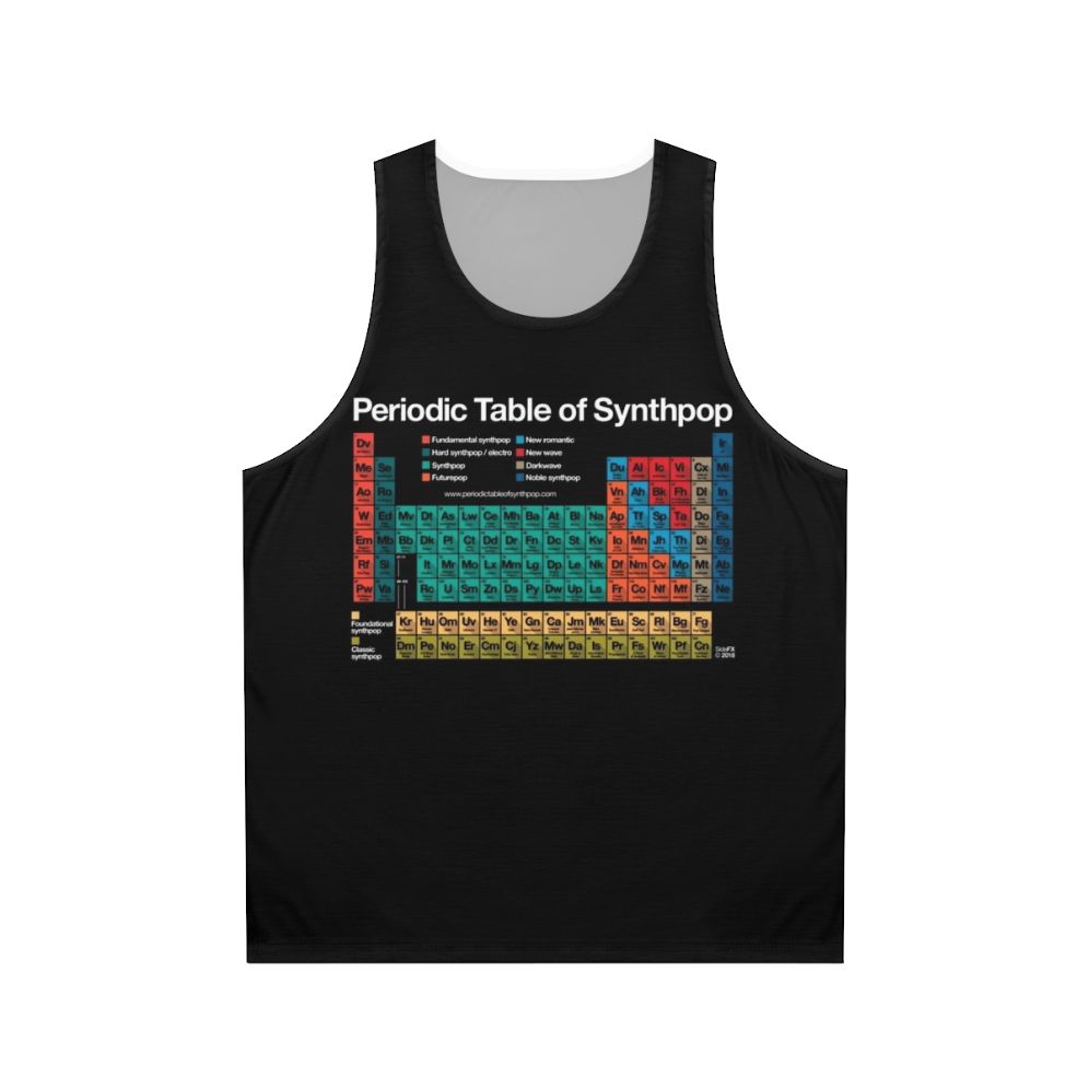 Periodic Table of Synthpop Unisex Tank Top