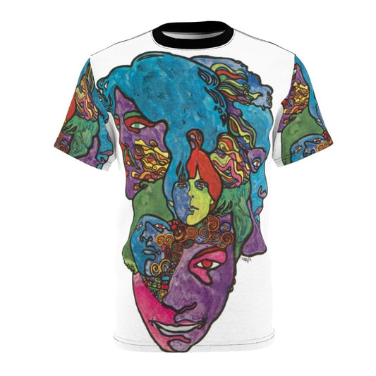 Retro-style t-shirt featuring the iconic album cover for 'Forever Changes' by the psychedelic rock band Love