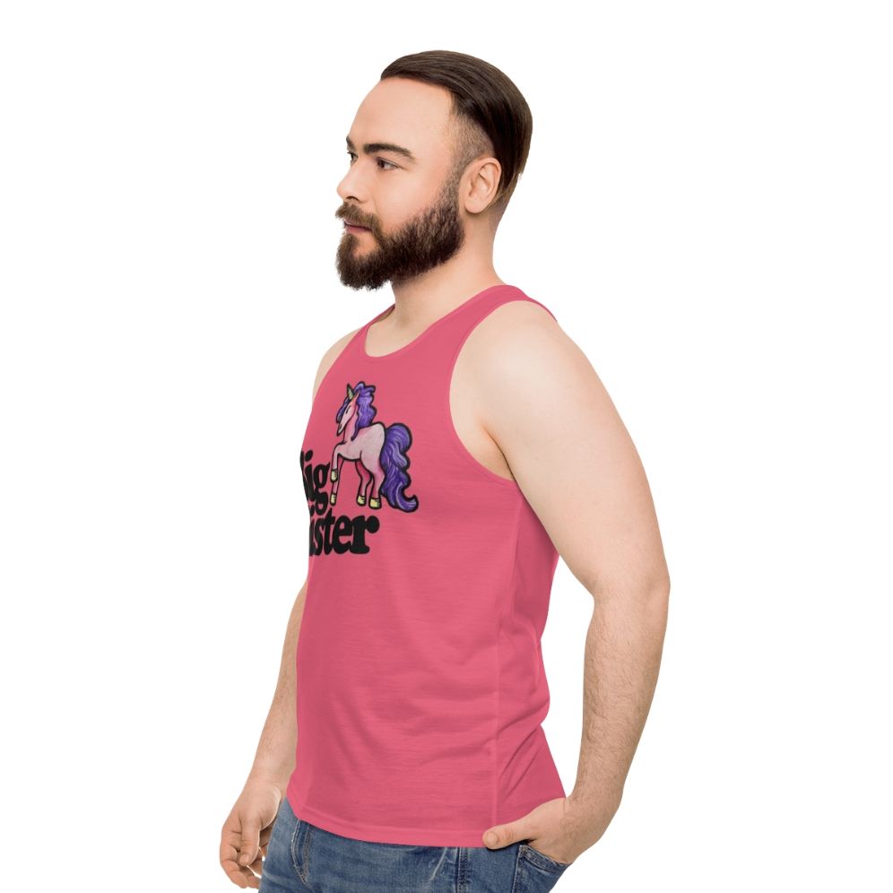 Big Sister Unicorn Tank Top - men side