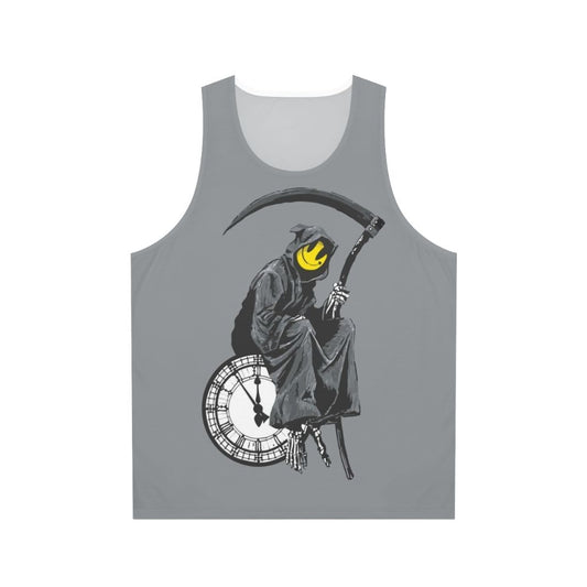 Banksy Grim Reaper Clock Unisex Tank Top