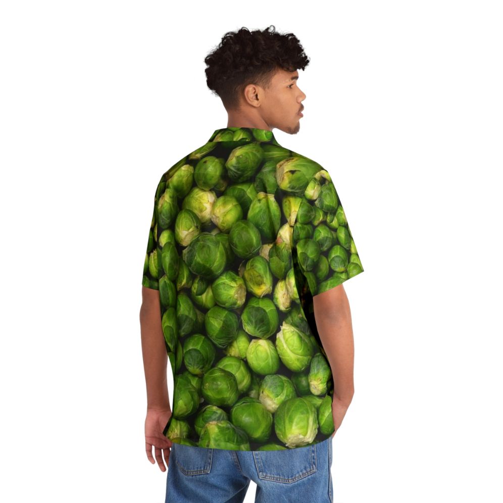 Brussels sprouts patterned Hawaiian style shirt - People Back