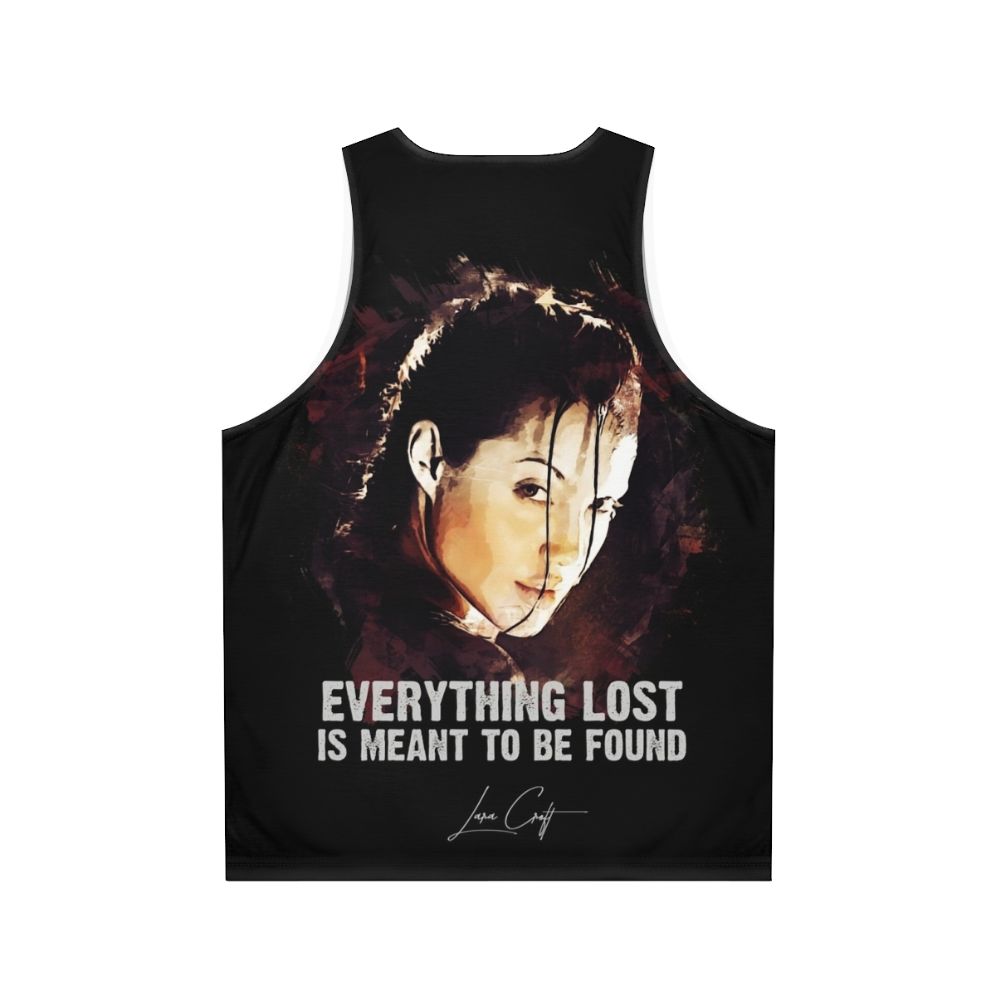 Angelina Jolie Tomb Raider Unisex Tank Top - Back