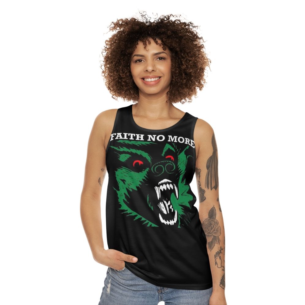 Unisex punk rock band merch tank top - women