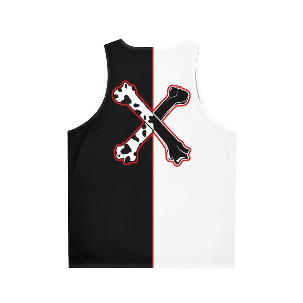 Dalmatian cross bones unisex tank top - Back