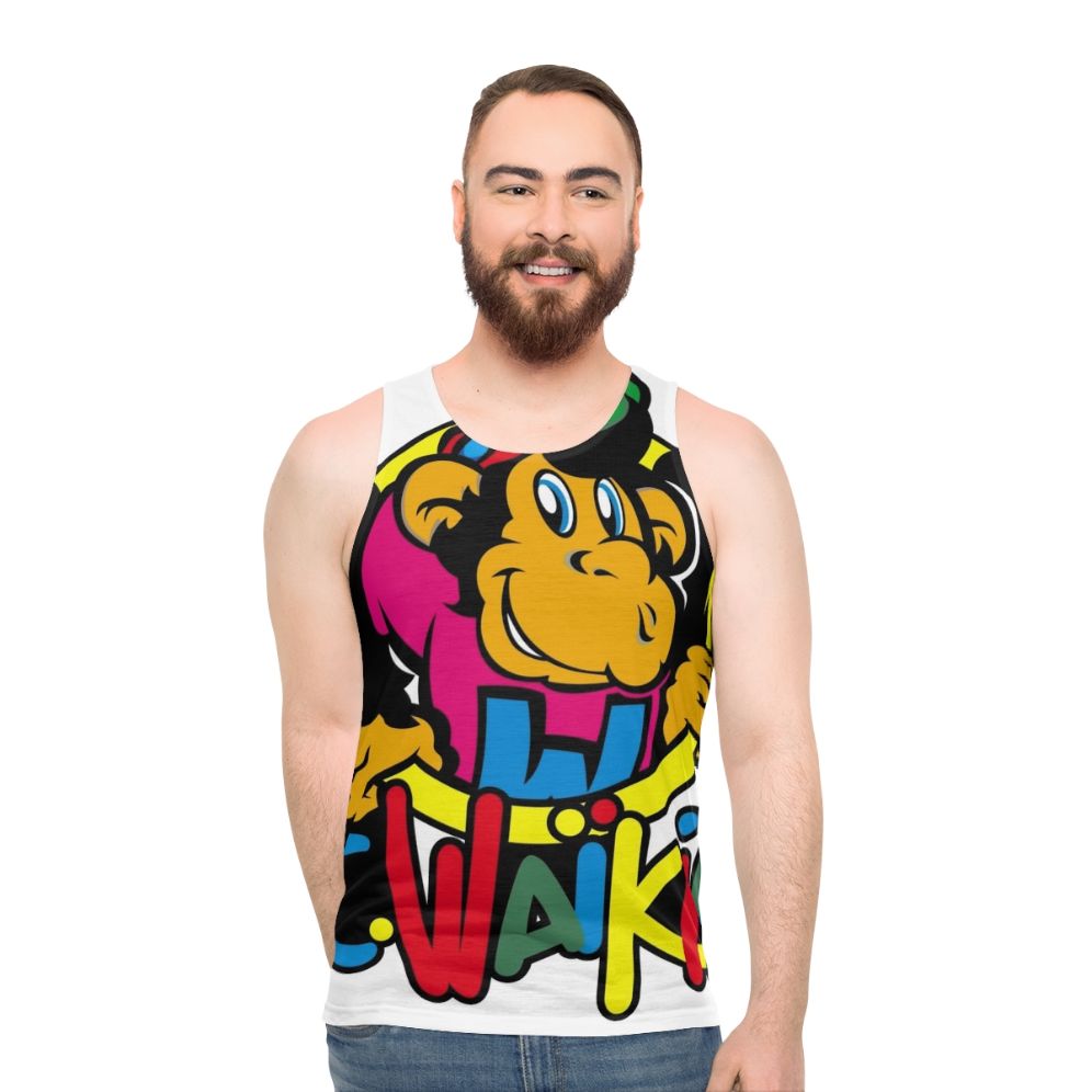 Retro Waikiki Monkey 80s Unisex Tank Top - men