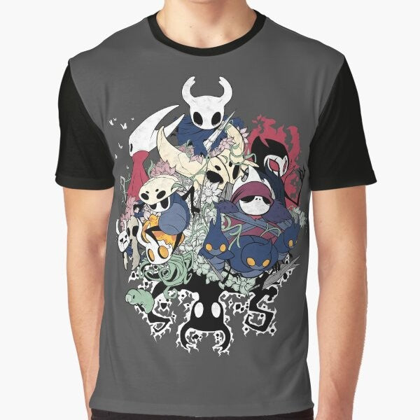 Hollow Knight Hornet and Grimm Graphic T-Shirt