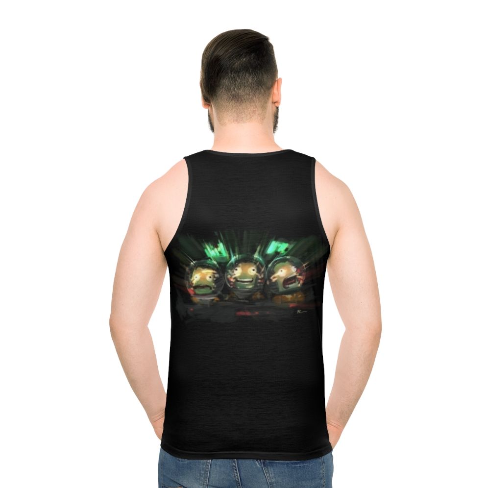 Kerbal Space Program inspired unisex tank top - men back