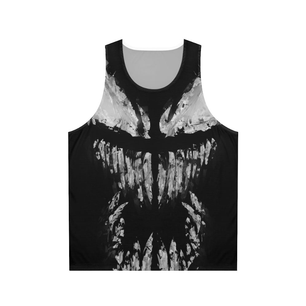 Venomous symbiote graphic on a unisex tank top