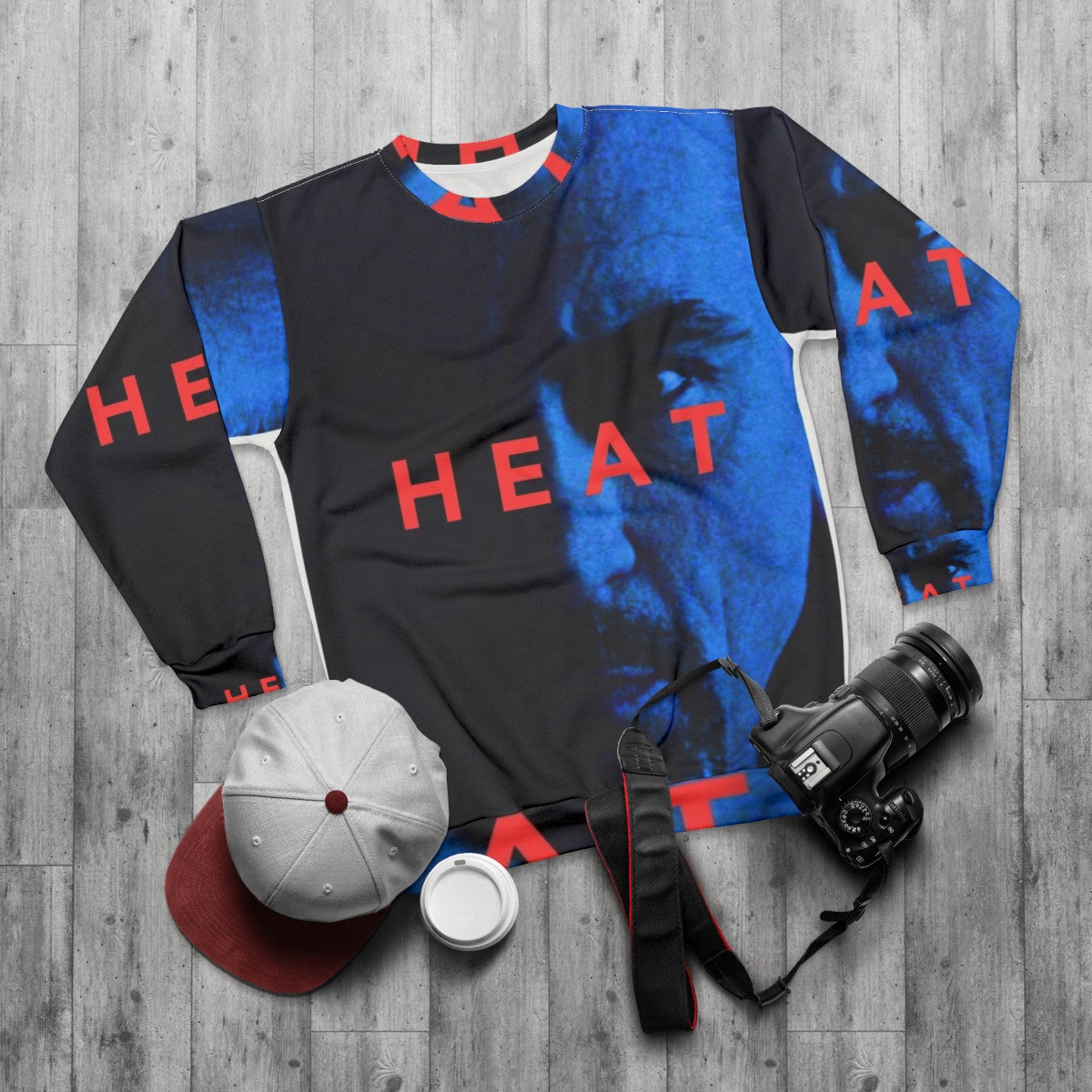 Heat 16 Sweatshirt, featuring the iconic film's logo - flat lay