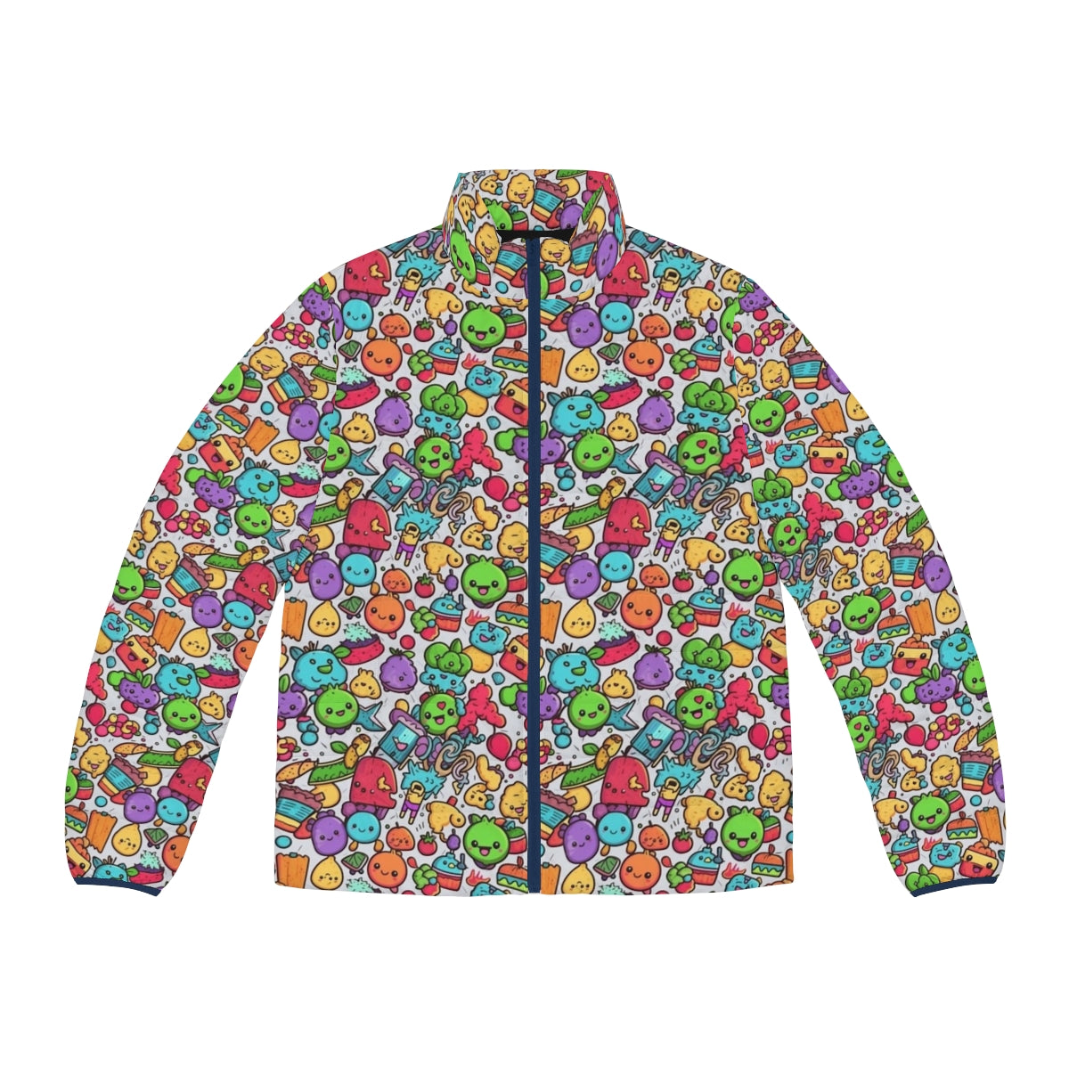 Hobbies Cartoon Puffer Jacket 6 with abstract and hipster design