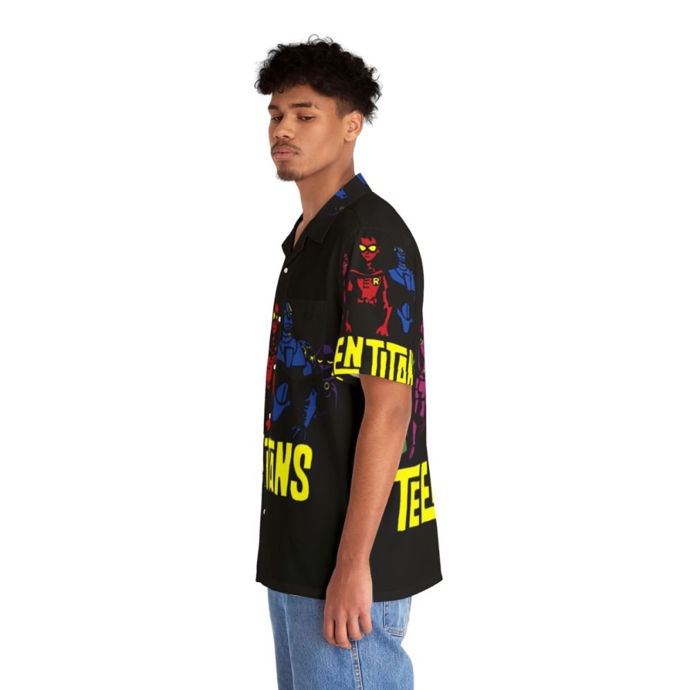 Teen Titans Silhouette Hawaiian Shirt - People Left