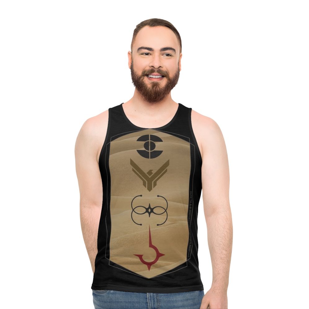 Dune movie house art unisex tank top - men