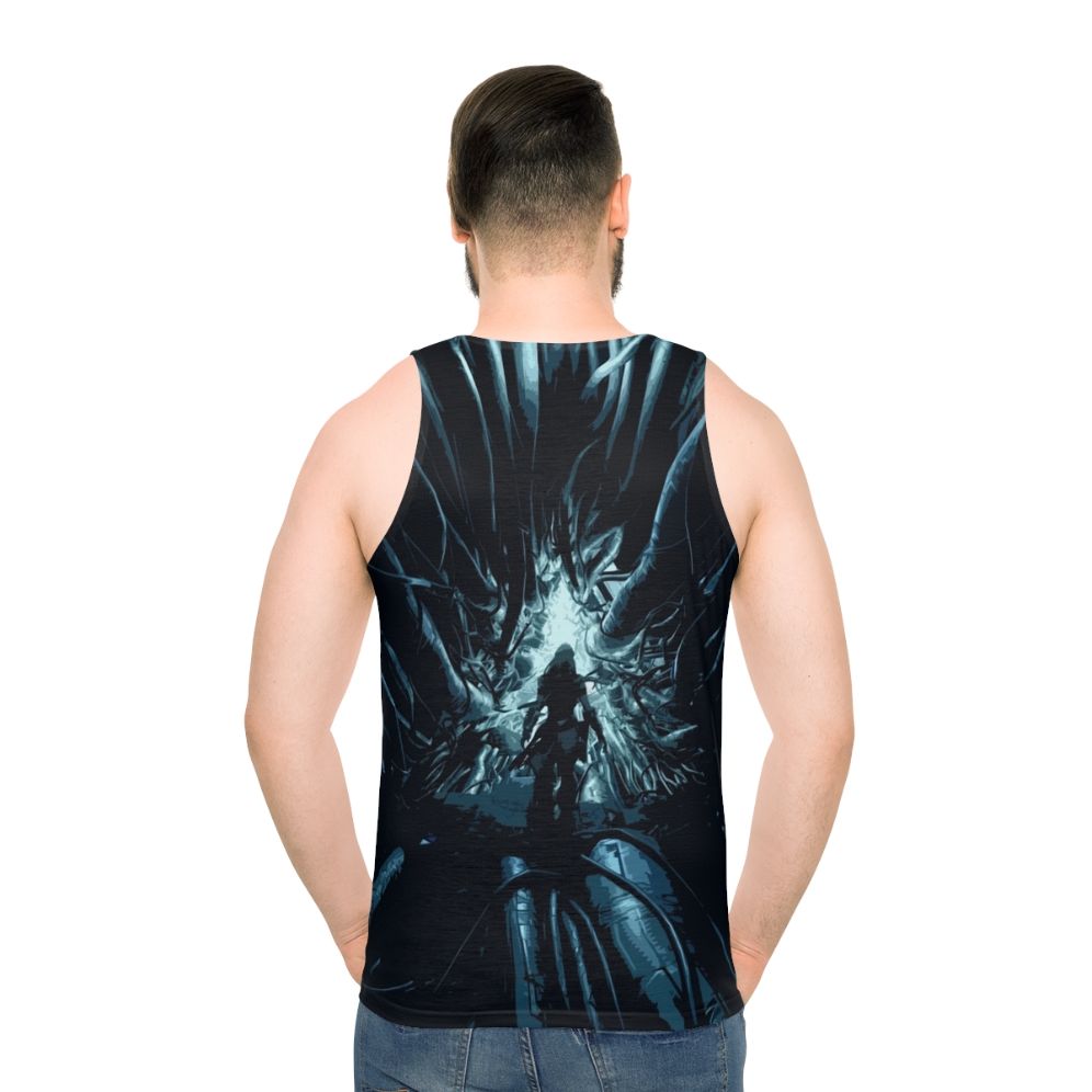 Horizon Zero Dawn Unisex Sci-Fi Tank Top - men back