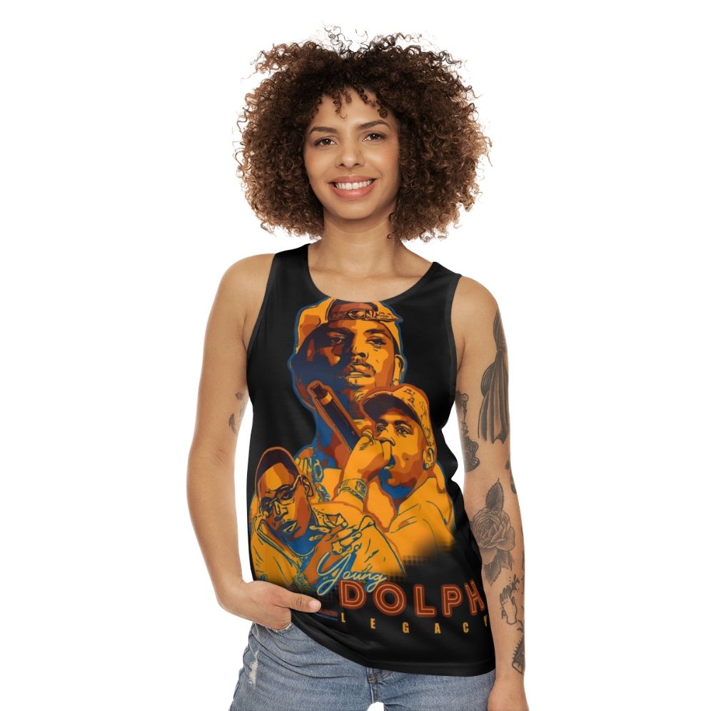 Young Dolph Memphis Rapper Hip Hop Tribute Tank Top - women