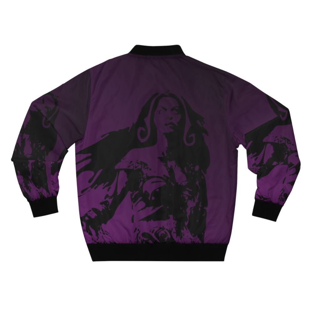 Liliana Vess abstract design bomber jacket for Magic: The Gathering fans - Back