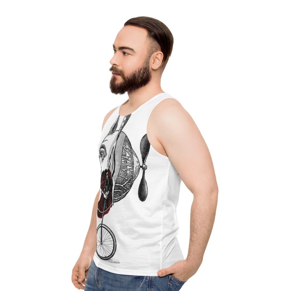 Gothic Occult Metal Unisex Tank Top - men side