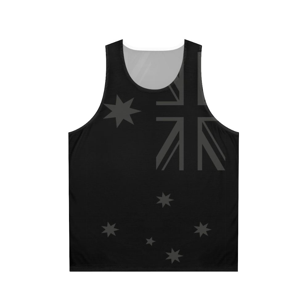 Patriotic Australian Blackout Stealth Flag Unisex Tank Top