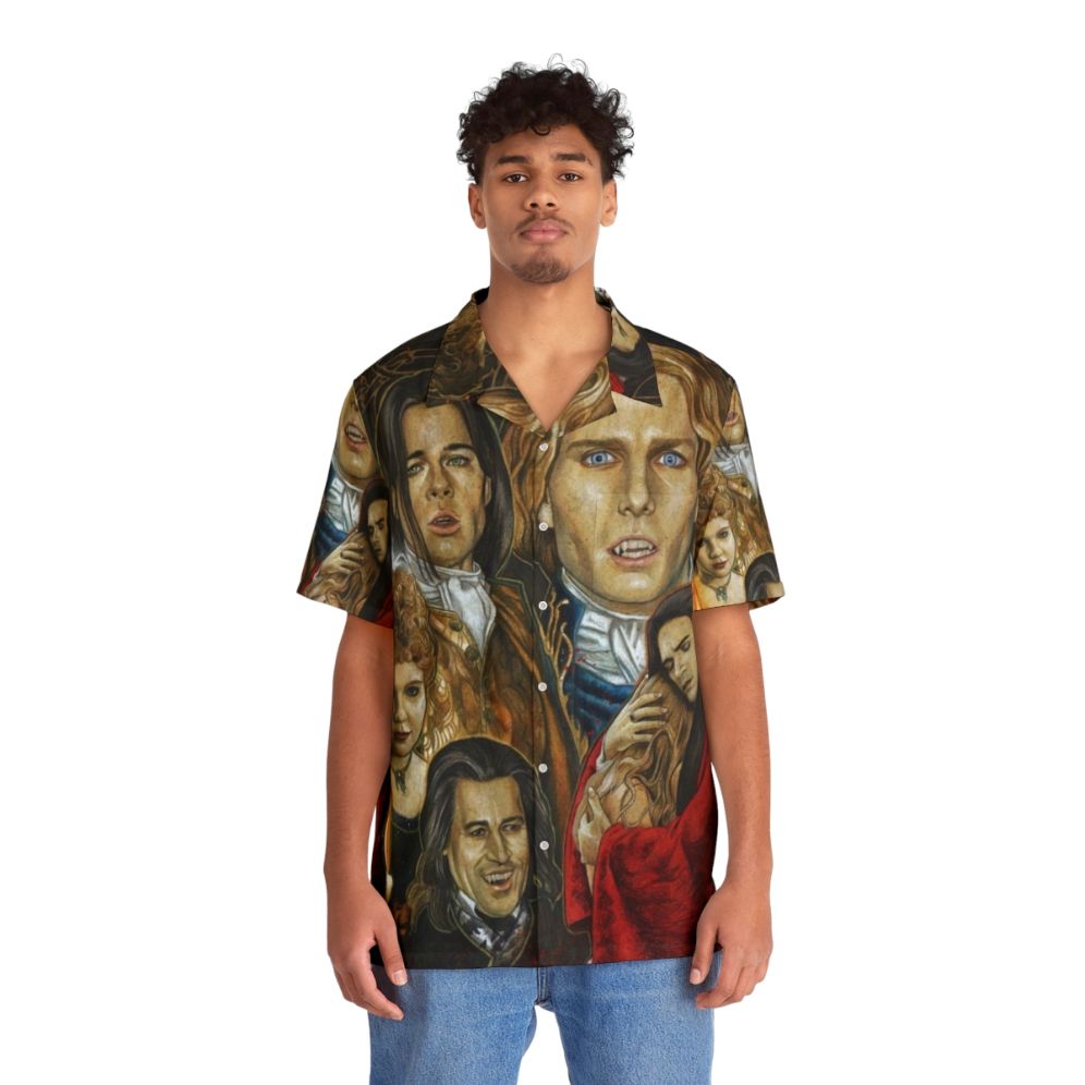 Interview With The Vampire Tribute Hawaiian Shirt with Vampire Imagery - People Front