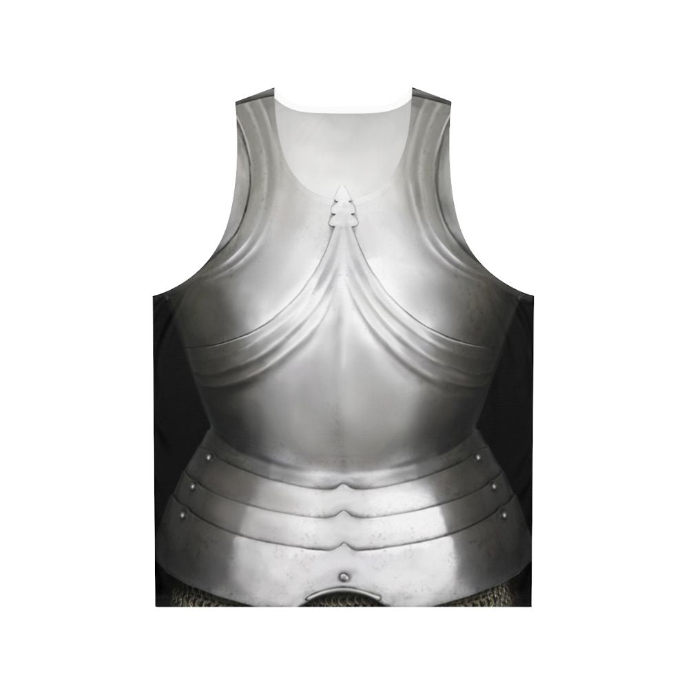 Gothic knight cuirass design unisex tank top