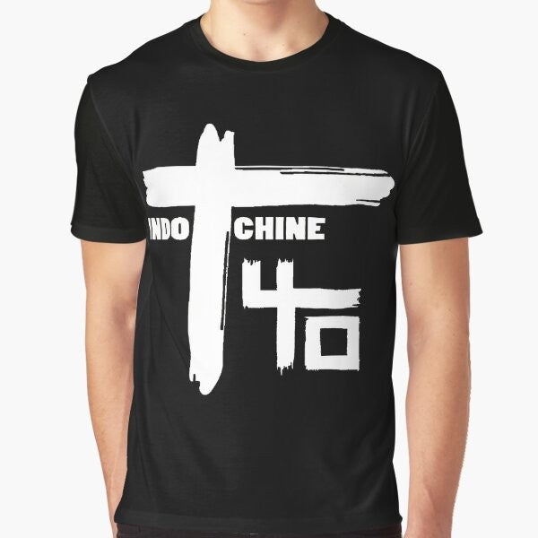 Best of Indochine Band Logo Graphic T-Shirt