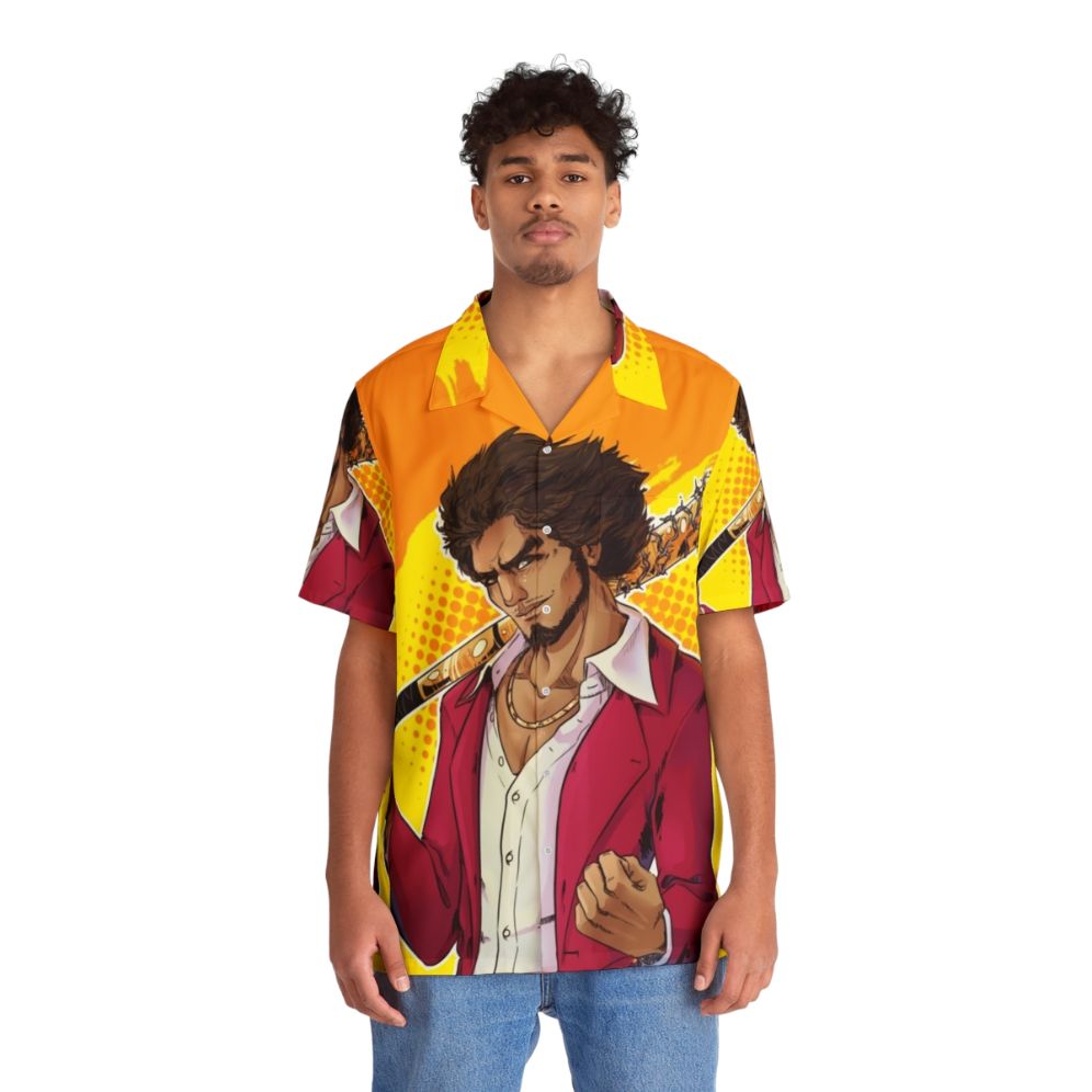 Ichiban Kasuga Yakuza Like a Dragon Hawaiian Shirt - People Front