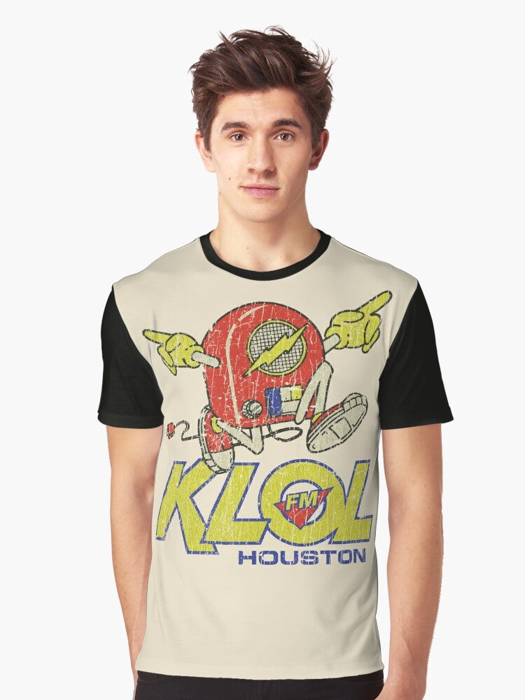 Vintage 1970s KLOL FM Houston Classic Rock Graphic T-Shirt - Men