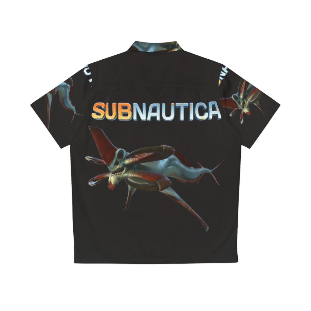 Subnautica Reaper Leviathan Hawaiian Shirt for Sci-Fi Underwater Gamers - Back