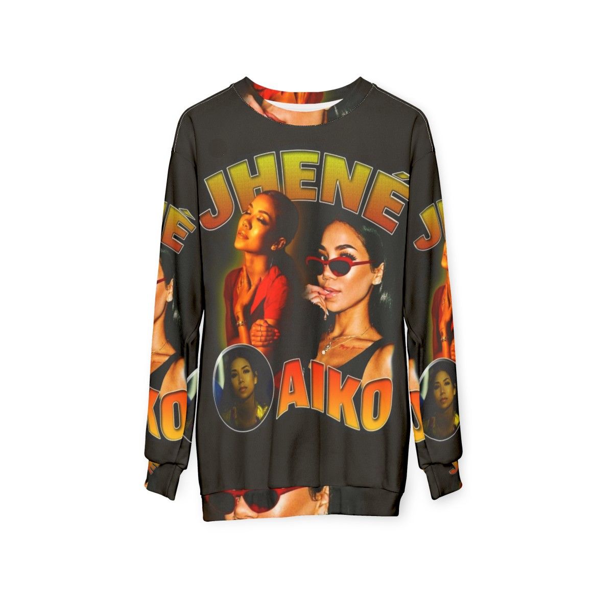 Jhene Aiko Bootleg Sweatshirt - Y2K Aesthetic Indie Hip Hop Streetwear - hanging