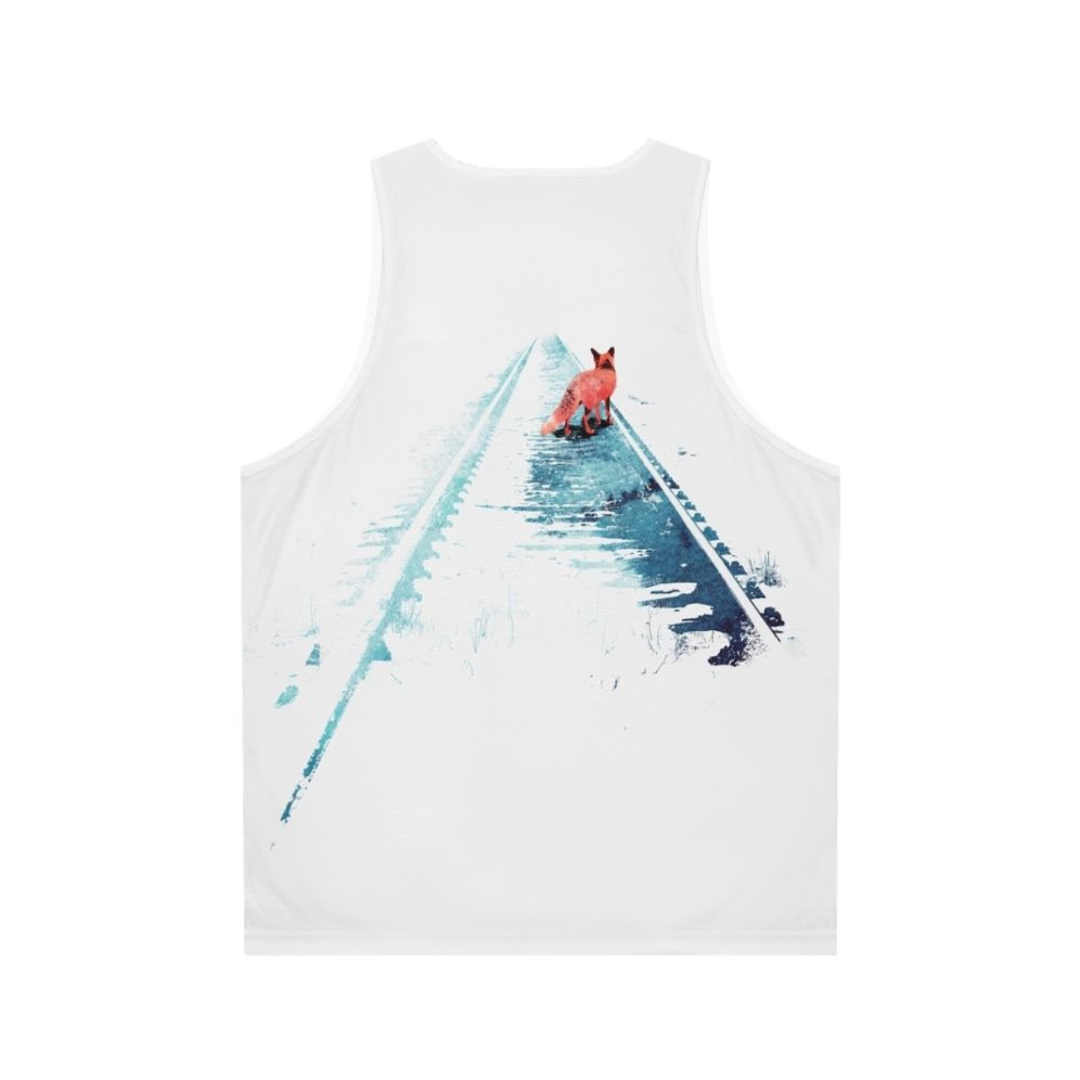 Watercolor animal art unisex tank top - Back