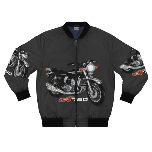 70s classic suzuki gt 750 liquid cooled motorcycle bomber jacket