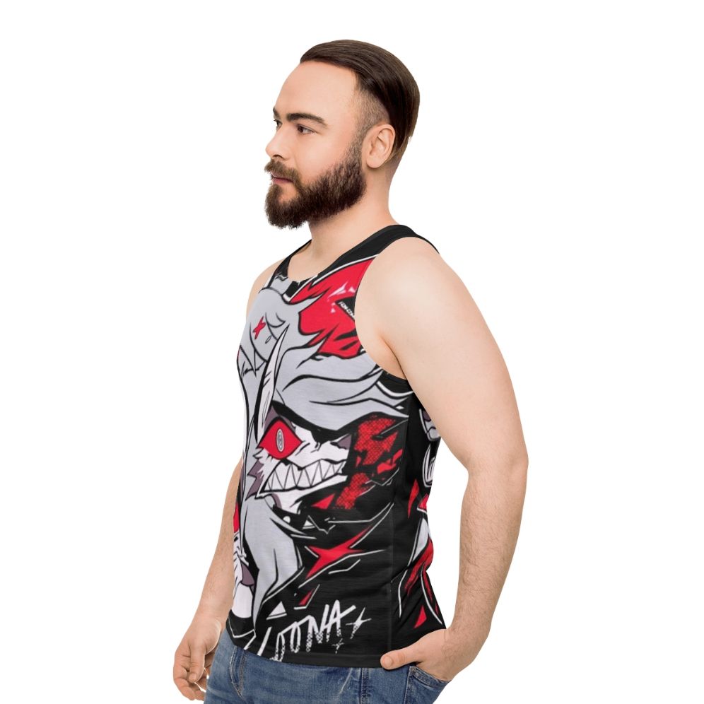 Helluva Boss Loona Unisex Anime Tank Top - men side