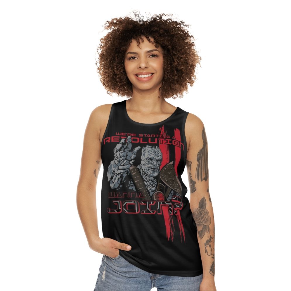 Unisex 'We're Revolting' Tank Top inspired by Marvel's 'Thor: Ragnarok' - women