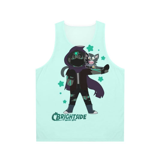 Chibi-inspired unisex tank top for superhero and villain RPG fans