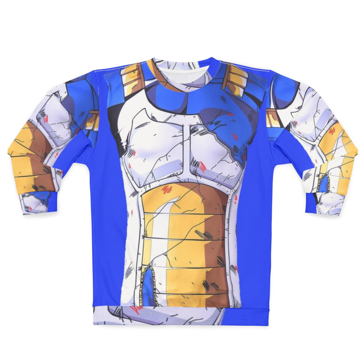 Vegeta's Saiyan Armor Sweatshirt - DBZ Anime Manga Otaku Fashion