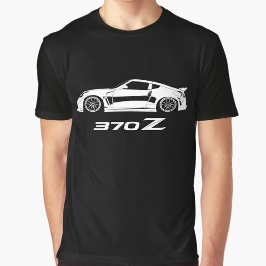 Nissan 370Z NISMO racing sports car graphic t-shirt