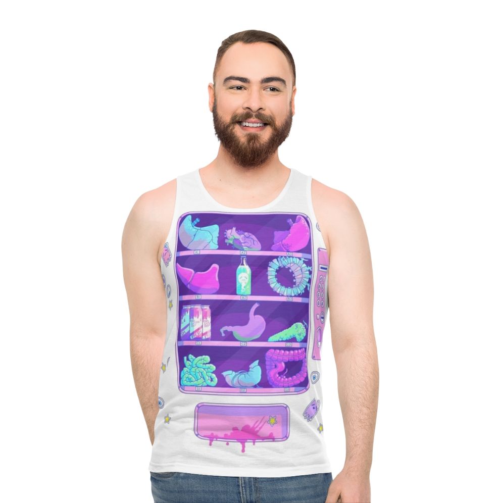 Pastel goth organ-themed unisex tank top - men