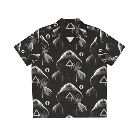 Squid Game Triangle Masked Soldier Hawaiian Shirt