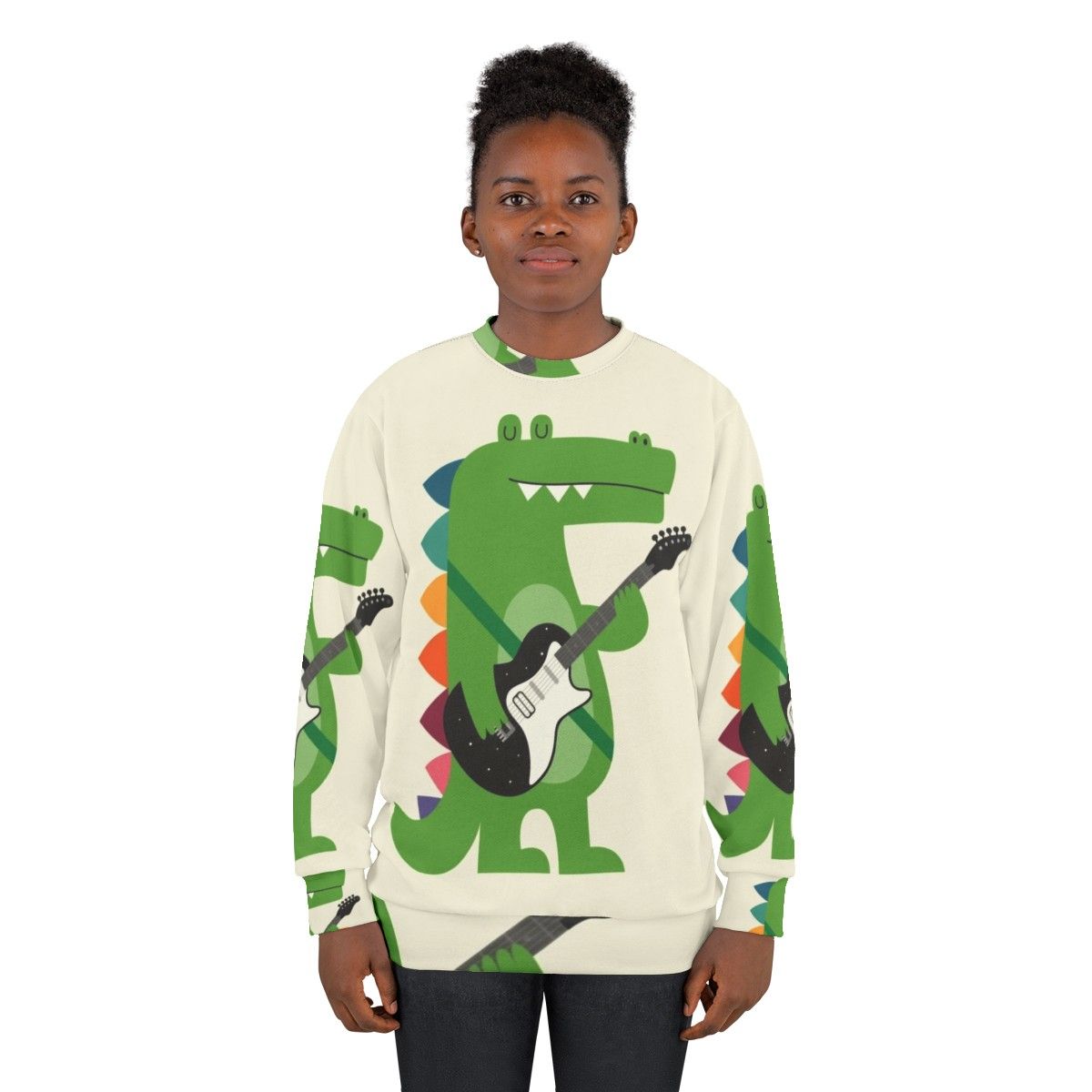 Croco Rock Sweatshirt - Punk Animal Rockstar Kids Clothes - women