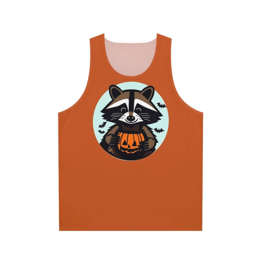 Trick Or Trash Raccoon Unisex Halloween Tank Top