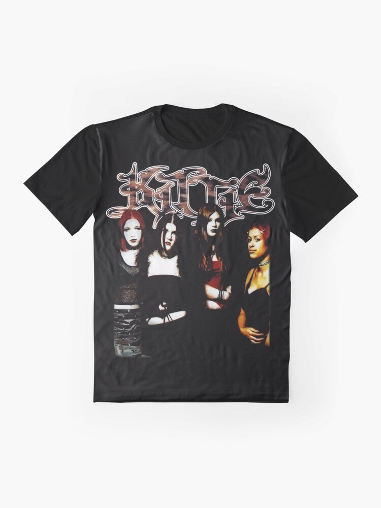 Kittie Spit Nu-Metal Graphic T-Shirt - Flat lay