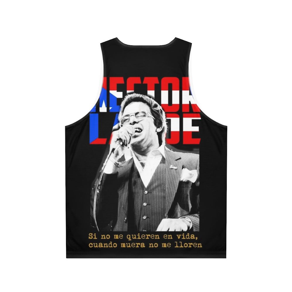 Hector Lavoe Latin Salsa Unisex Tank Top - Back