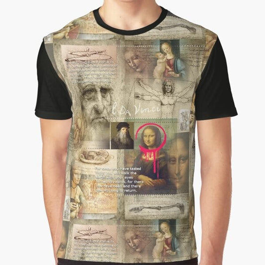 Leonardo da Vinci Mona Lisa Graphic T-Shirt