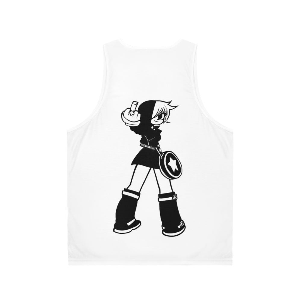 Ramona Flowers Unisex Tank Top featuring Scott Pilgrim graphic design - Back